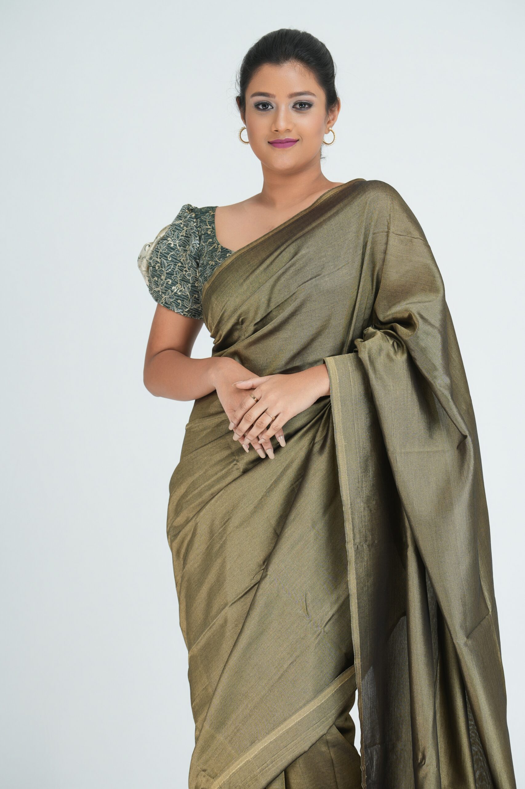 Super Rayon Saree (Pearl Mouse Gray)